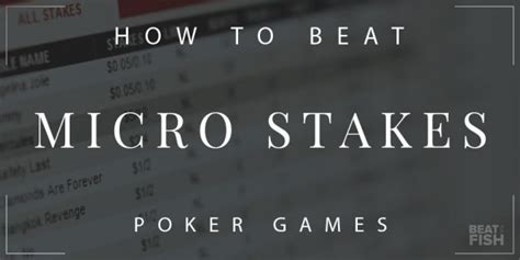 Win at the Micros With These Strategies .